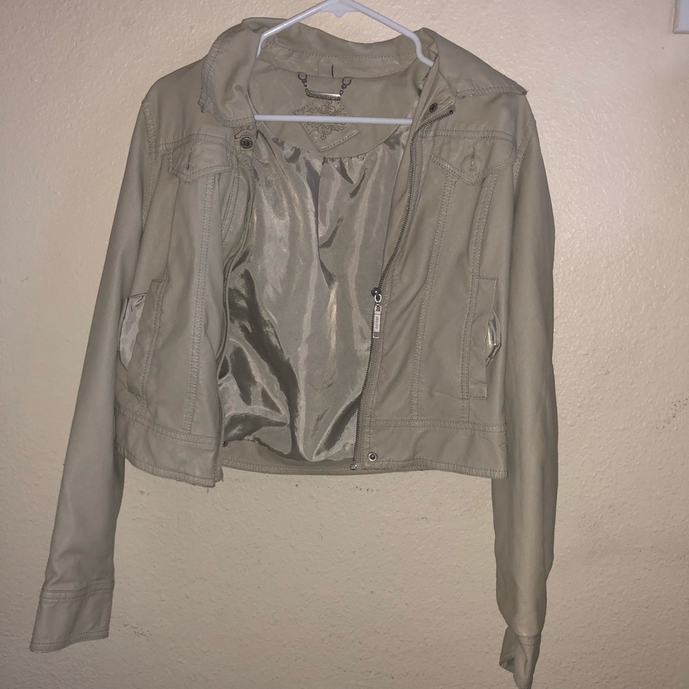 Beige tan jacket